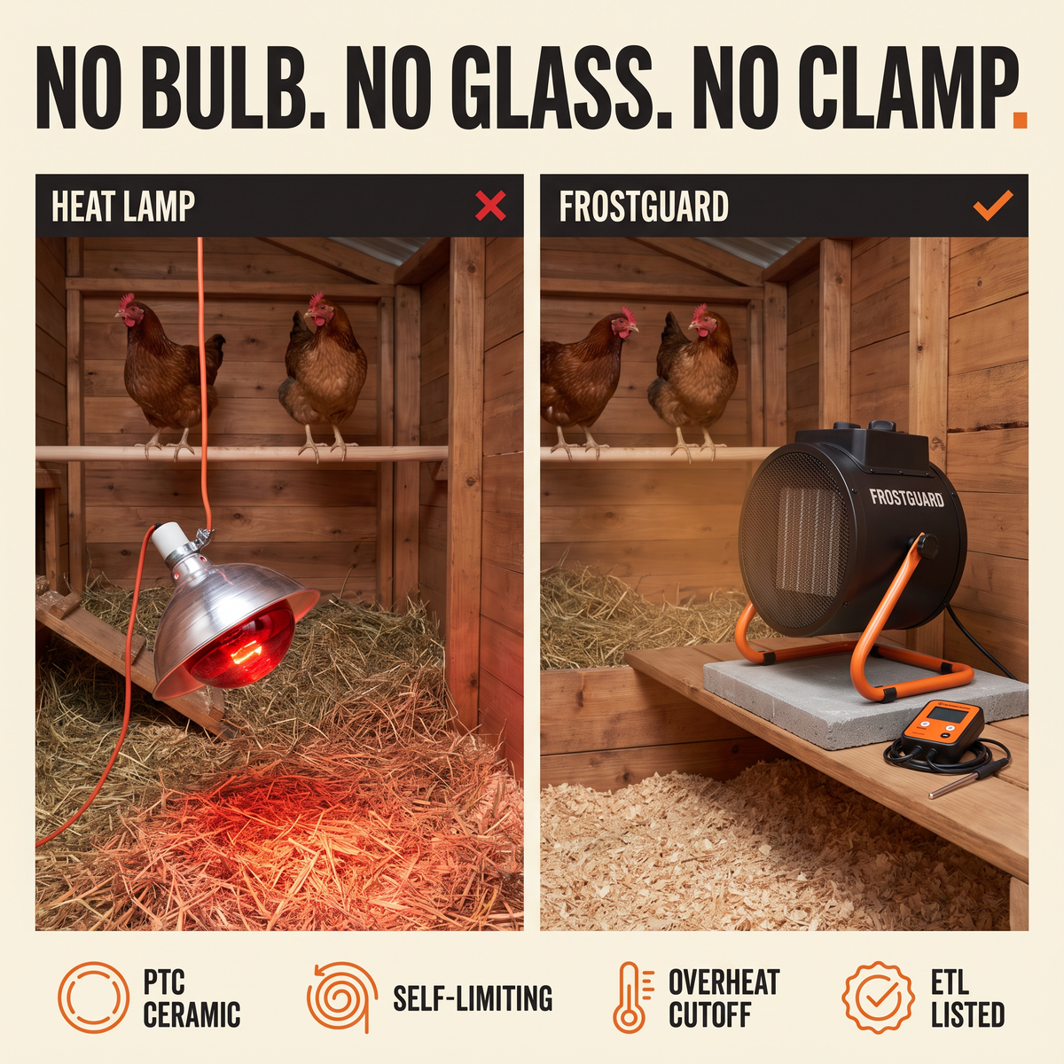 FrostGuard™ - PTC Coop Heater