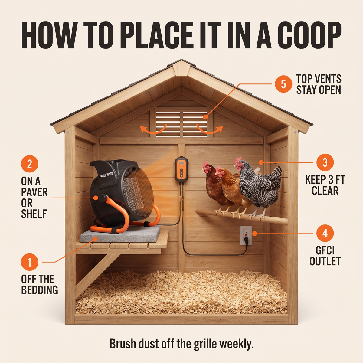 FrostGuard™ - PTC Coop Heater